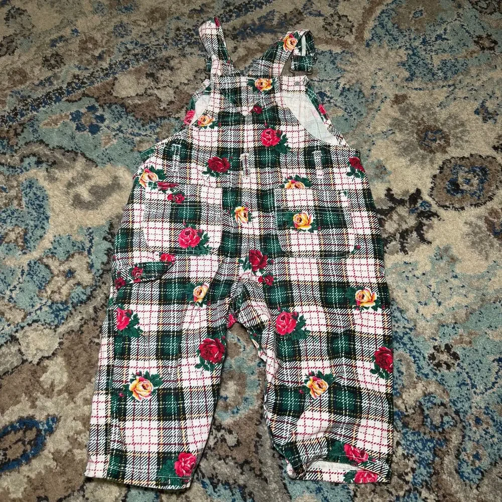 Baby GAP Overalls floral design
